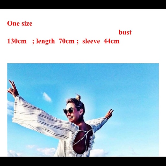 Beach Coverup With Tassels - Picture 6 of 8